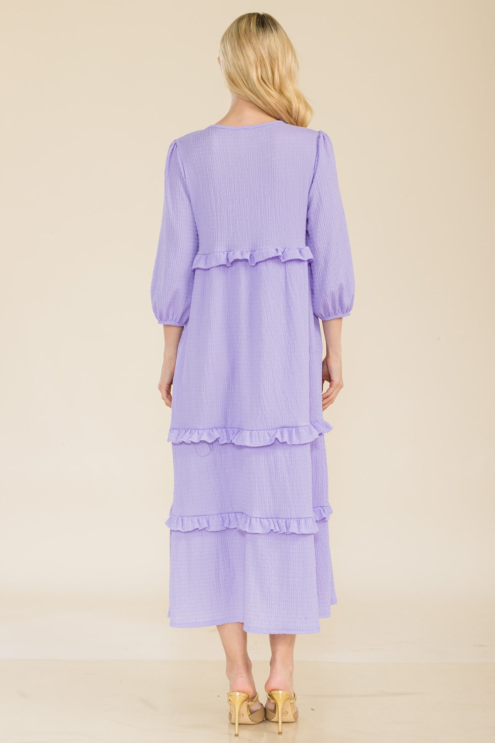Celeste Freedom Tiered-Ruffle Dress up to 3XL
