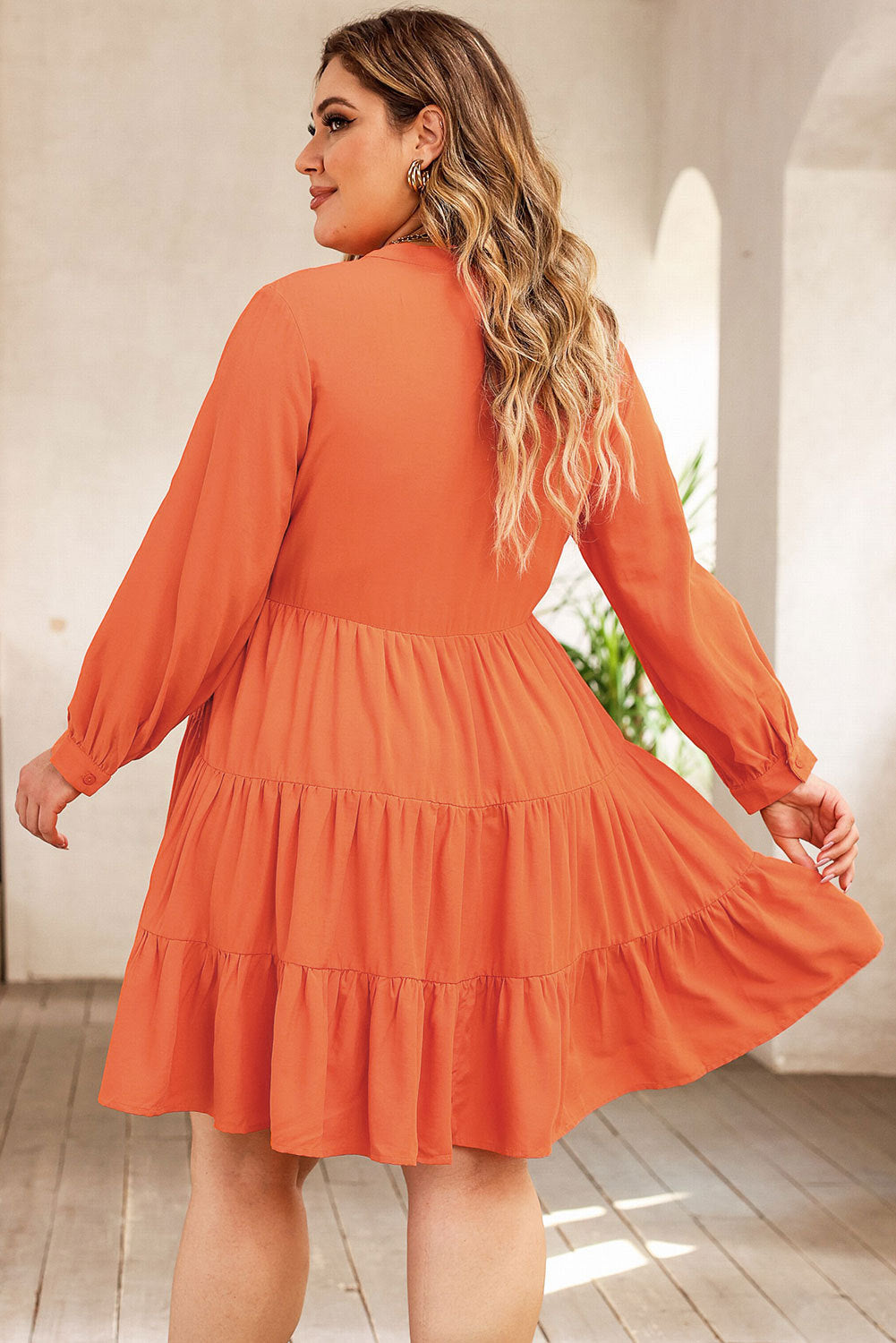 Flows Well Mini Plus-Size Dress