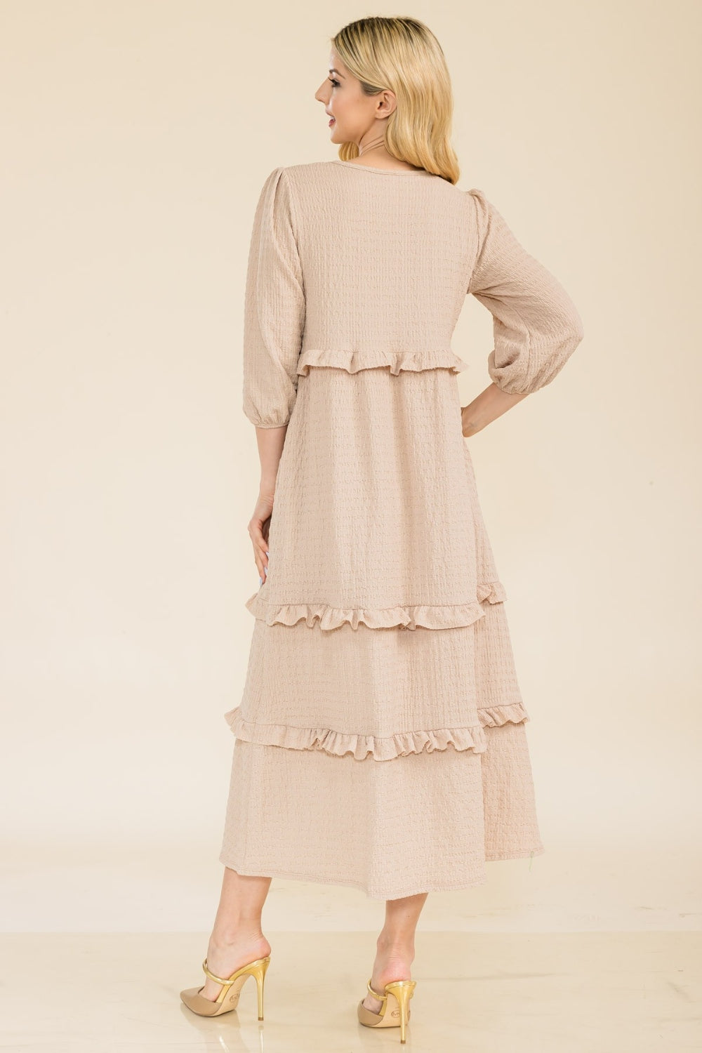 Celeste Freedom Tiered-Ruffle Dress up to 3XL