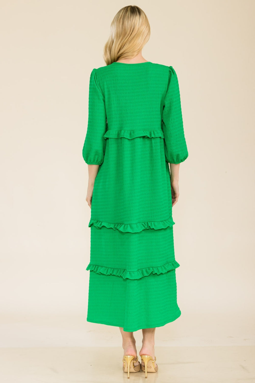Celeste Freedom Tiered-Ruffle Dress up to 3XL