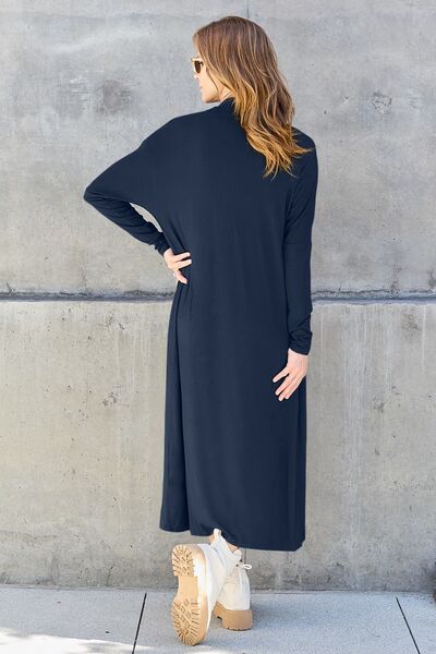 Basic Bae Long Sleeve Cover Up - Up to 3XL