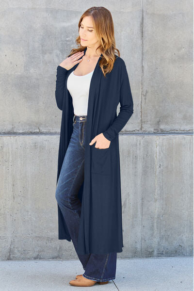 Basic Bae Long Sleeve Cover Up - Up to 3XL