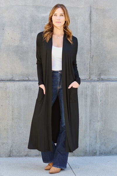 Basic Bae Long Sleeve Cover Up - Up to 3XL