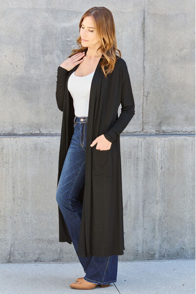 Basic Bae Long Sleeve Cover Up - Up to 3XL