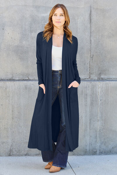 Basic Bae Long Sleeve Cover Up - Up to 3XL