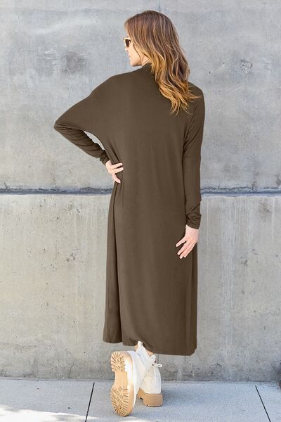 Basic Bae Long Sleeve Cover Up - Up to 3XL