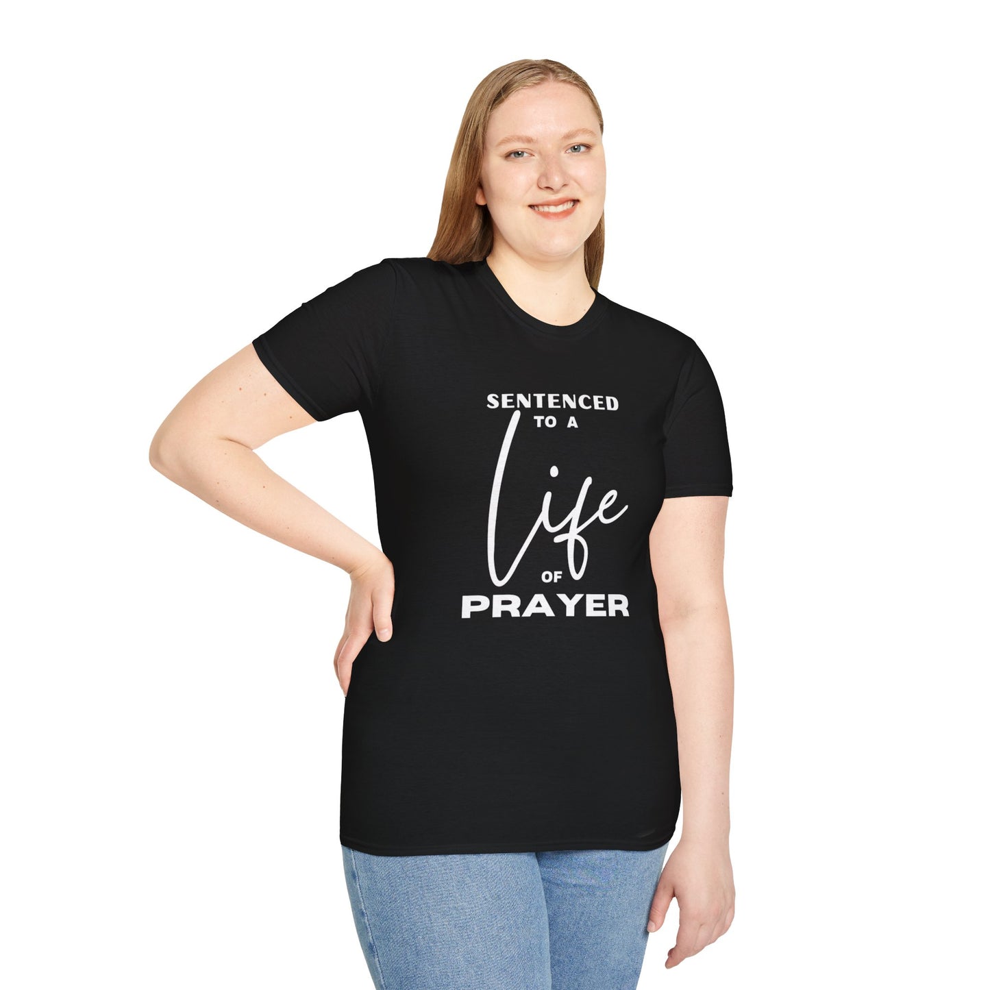 Sentenced to Prayer Unisex Softstyle T-Shirt