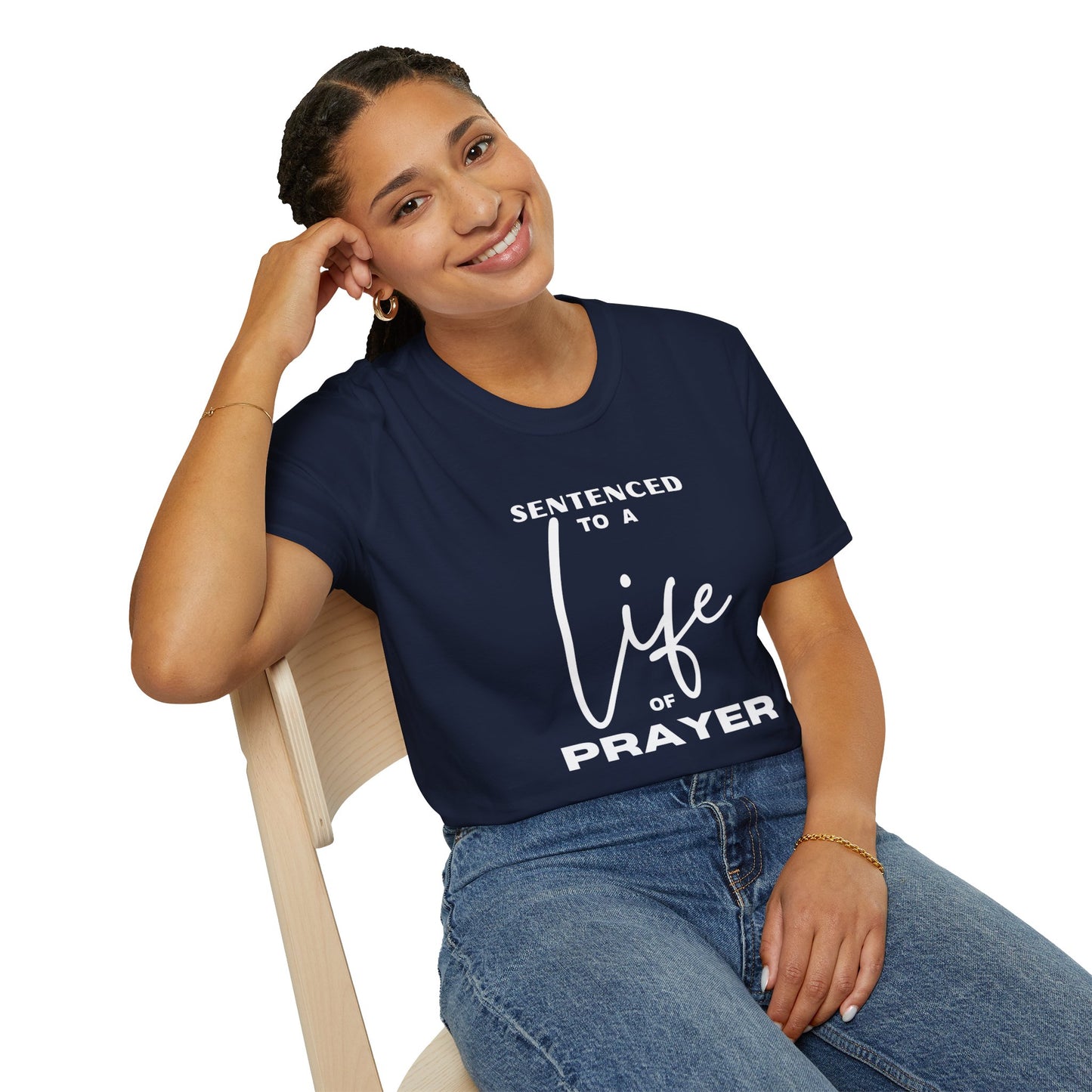 Sentenced to Prayer Unisex Softstyle T-Shirt