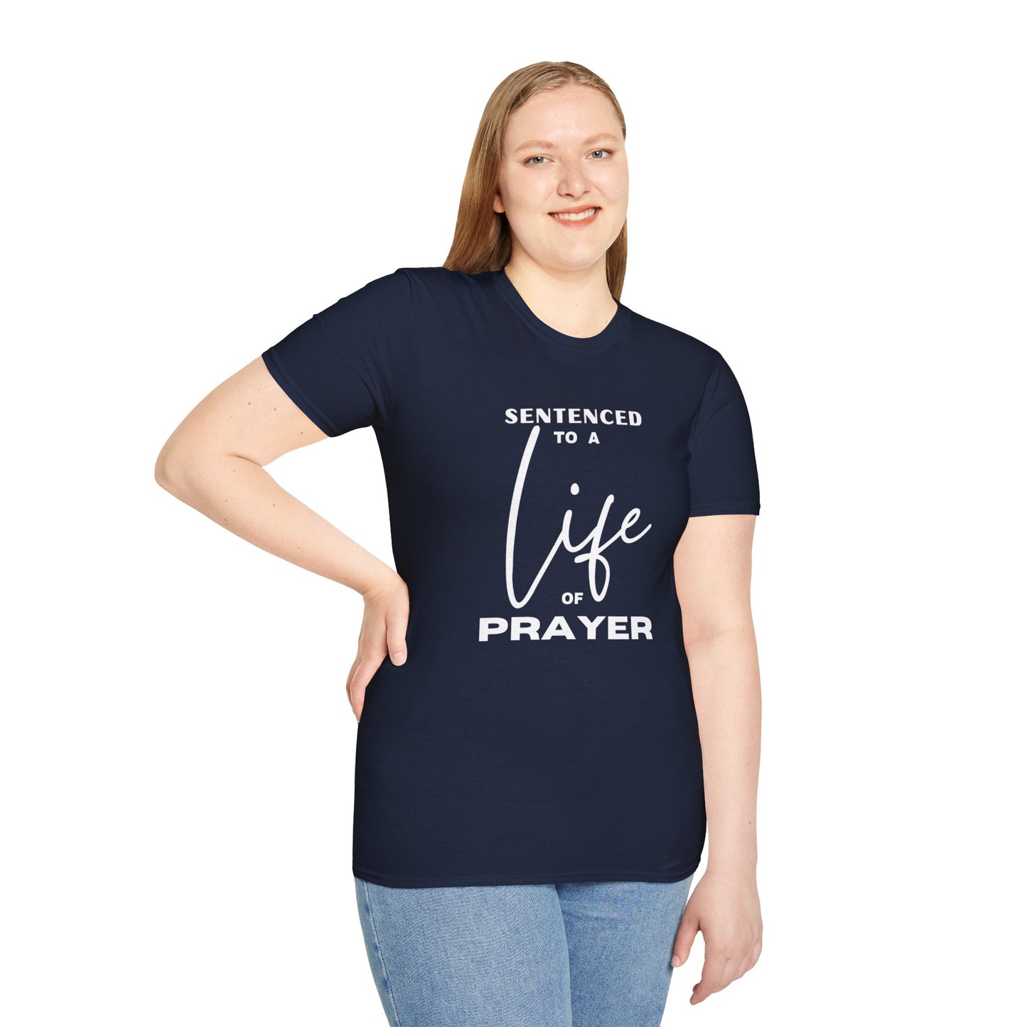 Sentenced to Prayer Unisex Softstyle T-Shirt