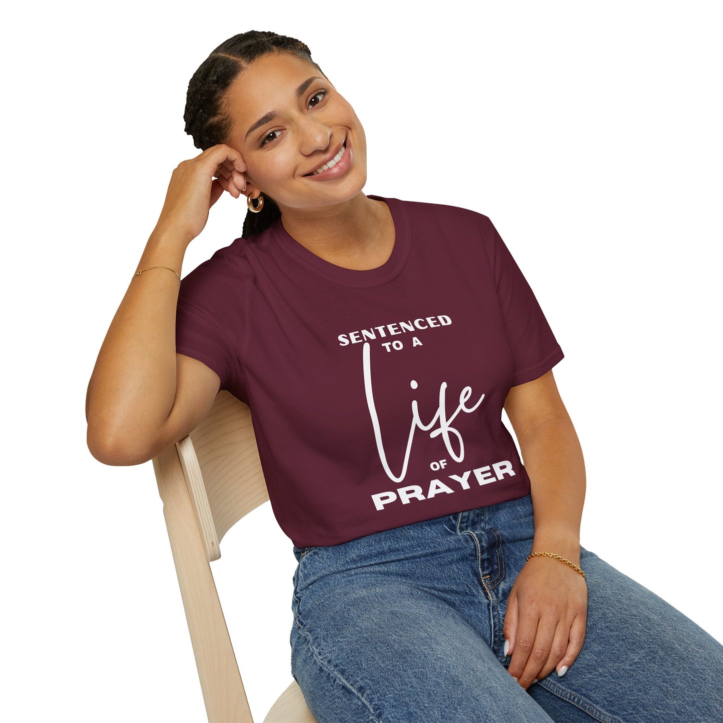 Sentenced to Prayer Unisex Softstyle T-Shirt
