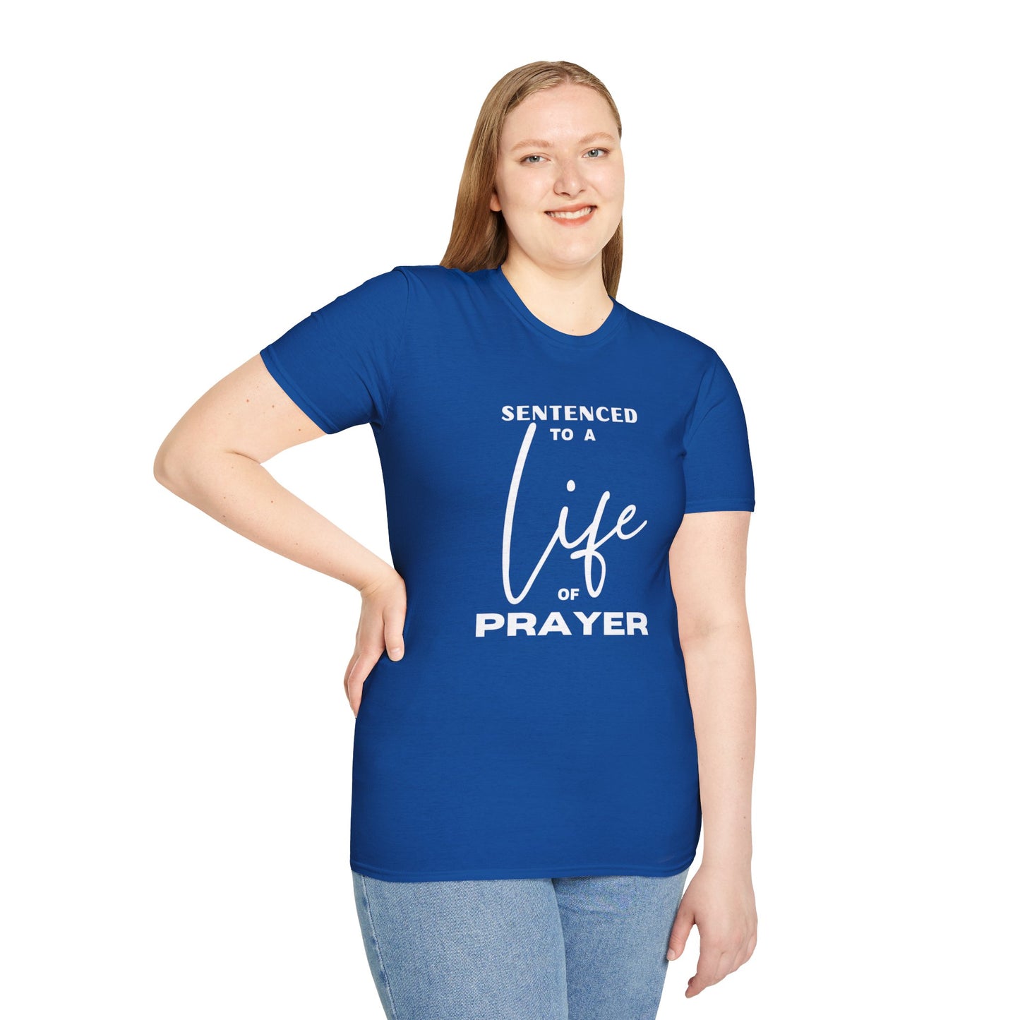 Sentenced to Prayer Unisex Softstyle T-Shirt