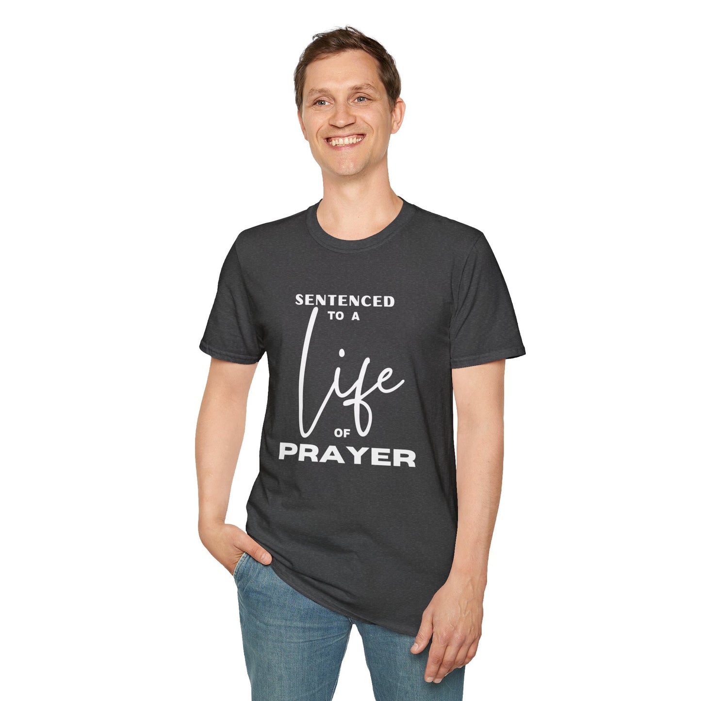 Sentenced to Prayer Unisex Softstyle T-Shirt