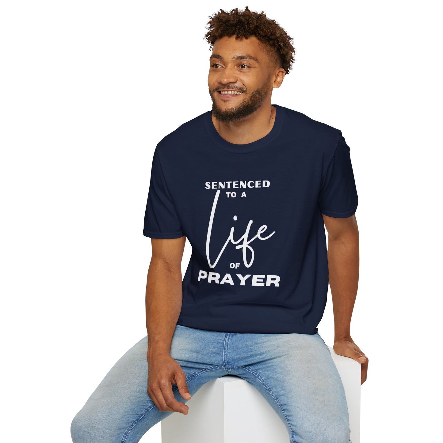 Sentenced to Prayer Unisex Softstyle T-Shirt
