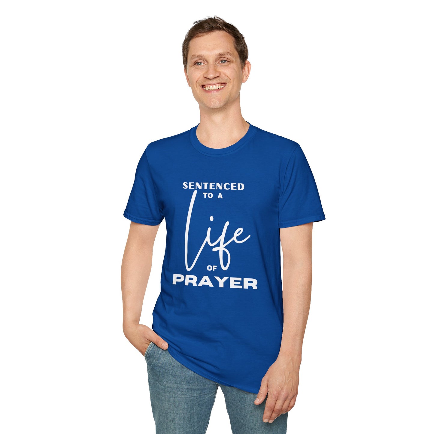 Sentenced to Prayer Unisex Softstyle T-Shirt