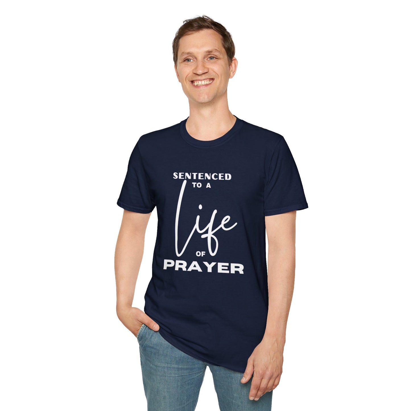 Sentenced to Prayer Unisex Softstyle T-Shirt