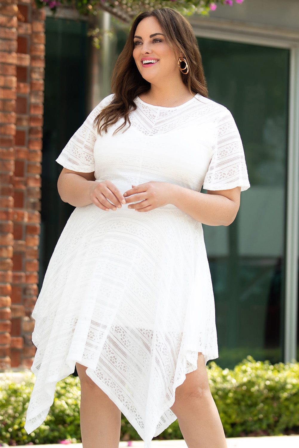 Here We Go Lace Plus-Size Dress