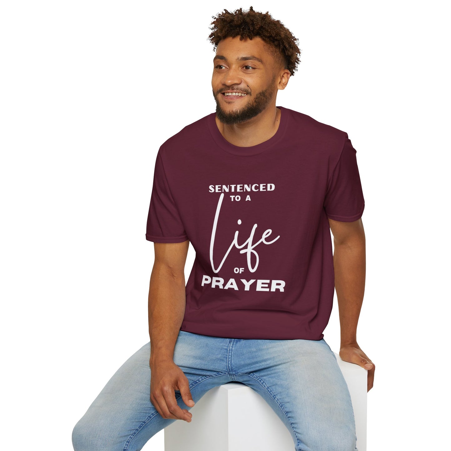 Sentenced to Prayer Unisex Softstyle T-Shirt