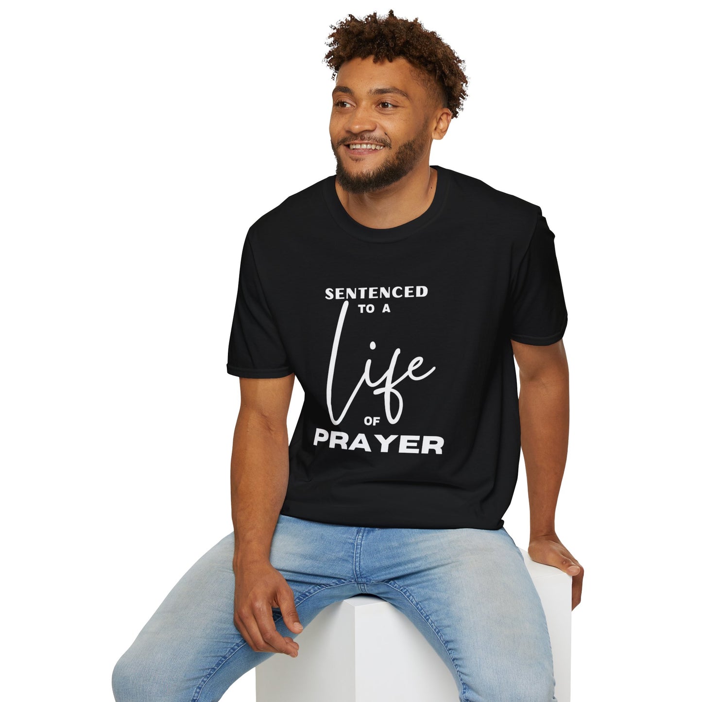Sentenced to Prayer Unisex Softstyle T-Shirt