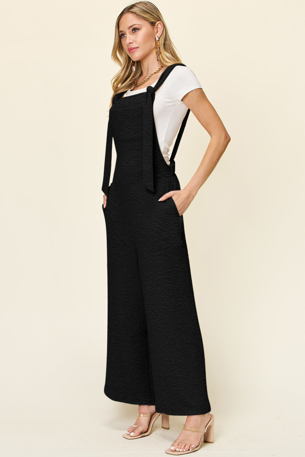 Double Take Sleeveless Wide Leg Jumpsuit