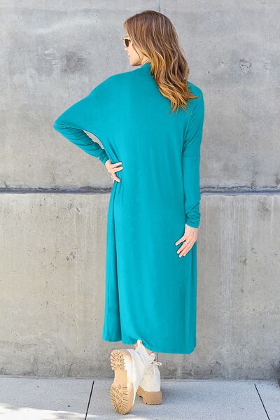 Basic Bae Long Sleeve Cover Up - Up to 3XL