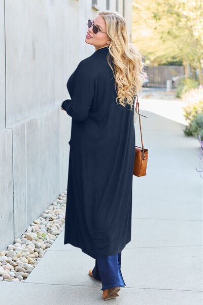 Basic Bae Long Sleeve Cover Up - Up to 3XL
