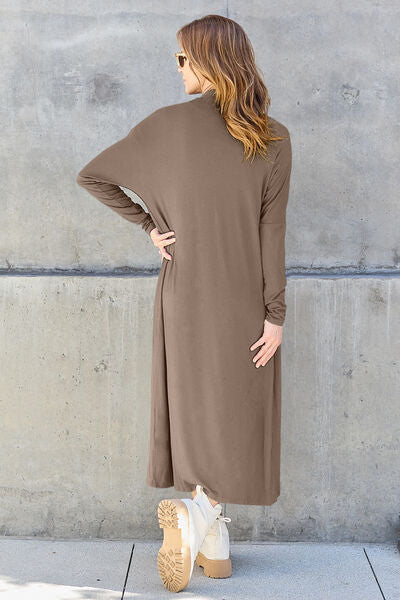 Basic Bae Long Sleeve Cover Up - Up to 3XL