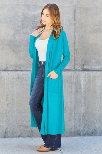 Basic Bae Long Sleeve Cover Up - Up to 3XL