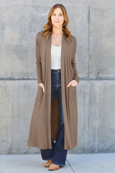 Basic Bae Long Sleeve Cover Up - Up to 3XL
