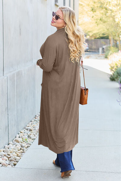 Basic Bae Long Sleeve Cover Up - Up to 3XL