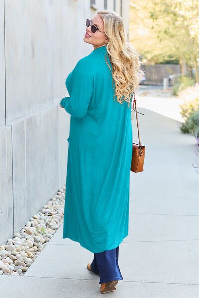 Basic Bae Long Sleeve Cover Up - Up to 3XL
